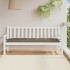 Cojín para banco de jardín tela gris taupe melange 180x50x7