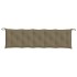Cojín para banco de jardín tela gris taupe melange 180x50x7