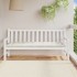Cojín para banco de jardín tela crema melange 180x50x7