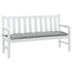 Cojín para banco de jardín tela gris claro melange 150x50x7 cm