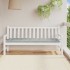Cojín para banco de jardín tela gris claro melange 180x50x7