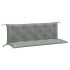 Cojines banco jardín 2 uds tela gris claro melange 150x50x7
