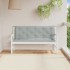 Cojines banco jardín 2 uds tela gris claro melange 150x50x7