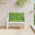 Cojines para banco jardín 2 uds tela verde melange 100x50x7