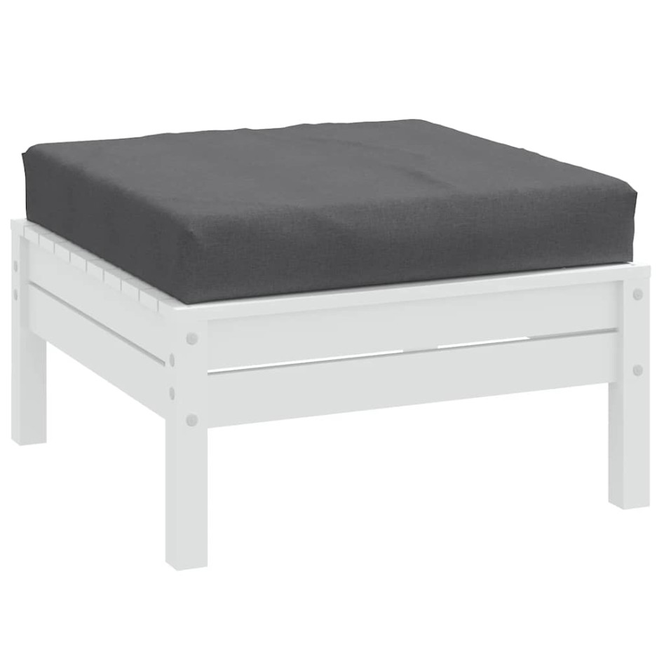 Cojín para sofá palets tela gris antracita melange 60x60x10