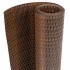 Toldo para balcón ratán sintético marrón y negro 400x90