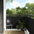 Toldo para balcón ratán sintético negro 300x90