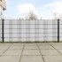 Toldos para balcón 10 uds ratán sintético blanco 255x19