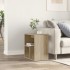 Mesa auxiliar de madera contrachapada color roble 50x30x50