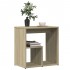 Mesa auxiliar de madera contrachapada color roble 50x30x50