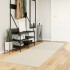 Alfombra de pelo largo moderna crema 80x250
