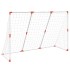 Portería de fútbol con balones 2 en 1 blanco 184x64x124