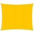 Toldo de vela cuadrado HDPE amarillo 160 g/m² 4x4