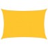 Toldo de vela rectangular HDPE amarillo 160 g/m² 3,5x5