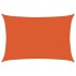 Toldo de vela rectangular HDPE naranja 160 g/m² 4x5