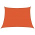 Toldo de vela trapecio HDPE naranja 160 g/m² 4/5x3