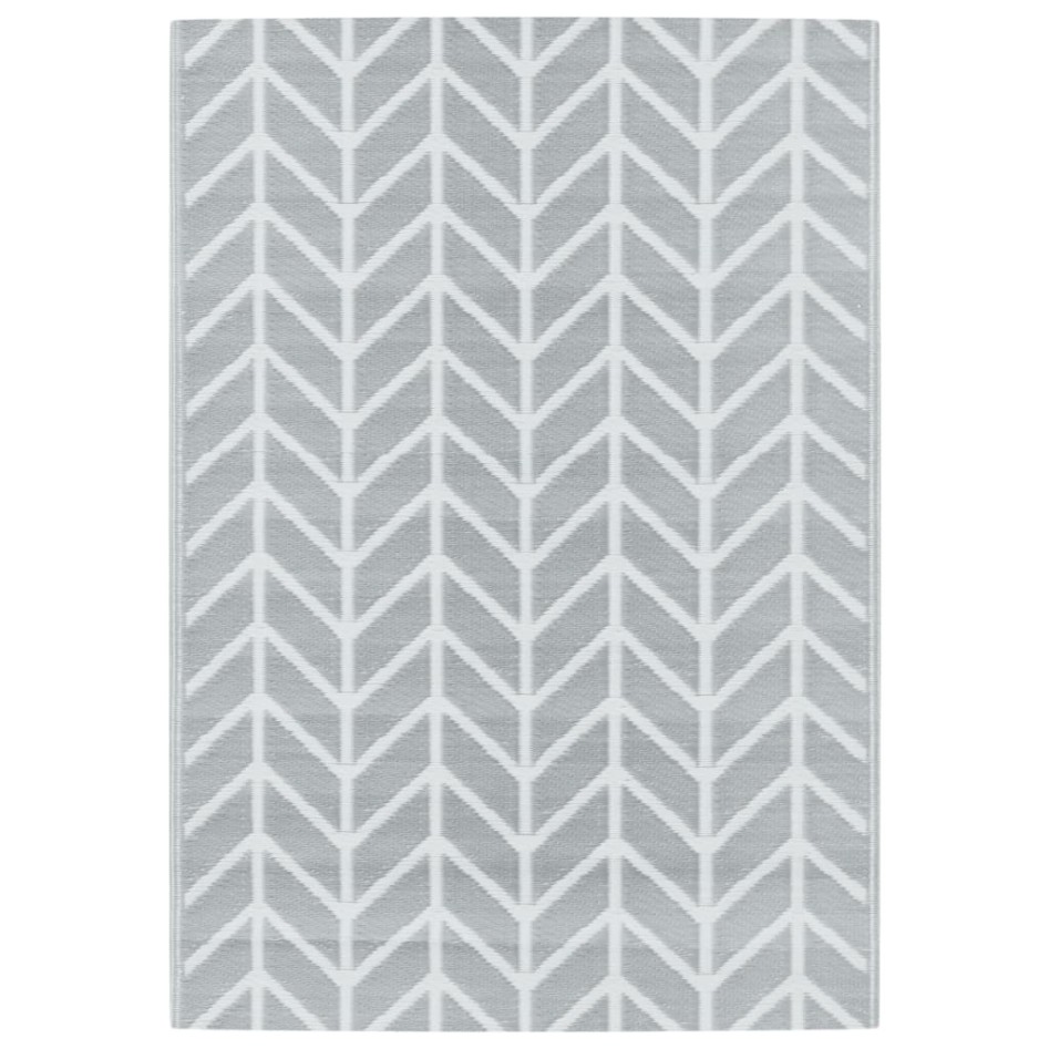 Alfombra exterior ARAKIL PP gris 140x200
