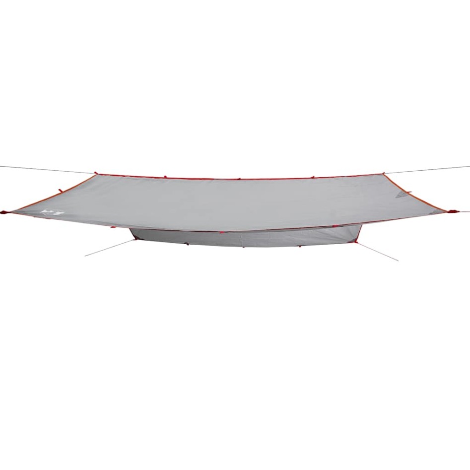 Lona de camping impermeable gris y naranja 400x294