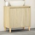 Armario de lavabo madera contrachapada roble Sonoma 58x33x60