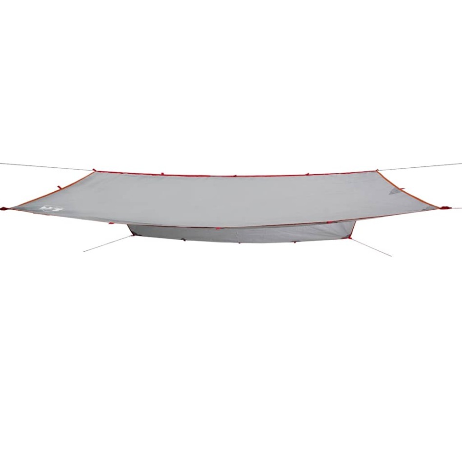 Lona de camping impermeable gris y naranja 300x294