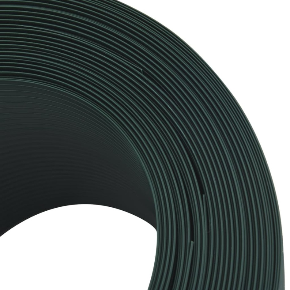 Pantallas de privacidad de jardín 10 uds PVC verde 252,5x19