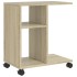Mesa auxiliar con ruedas madera ingeniería Sonoma 50x30x55