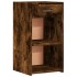 Mesita de noche madera de ingeniería roble ahumado 35x34x65