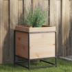 Jardinera de madera maciza de pino 40x40x50 cm