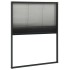 Mosquitera plisada para ventanas aluminio antracita