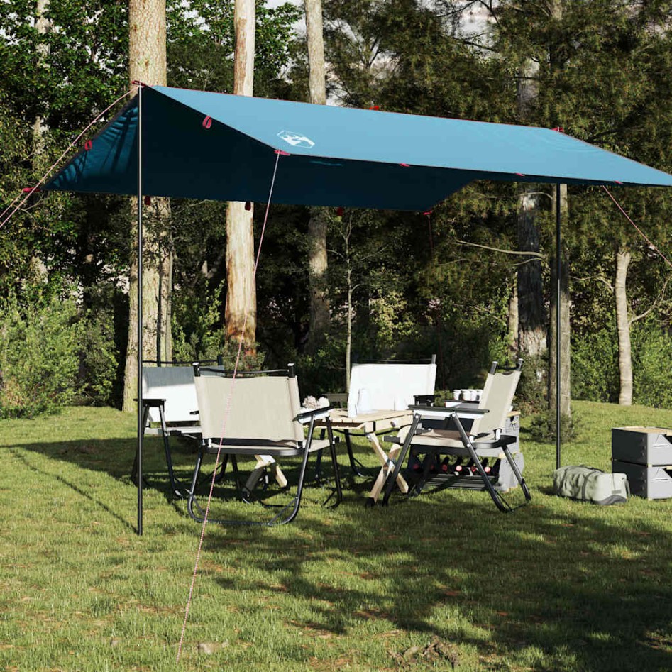 Lona de camping impermeable azul 360x294