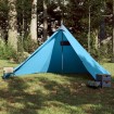 Tienda de campaña familiar tipi 7 personas impermeable azul