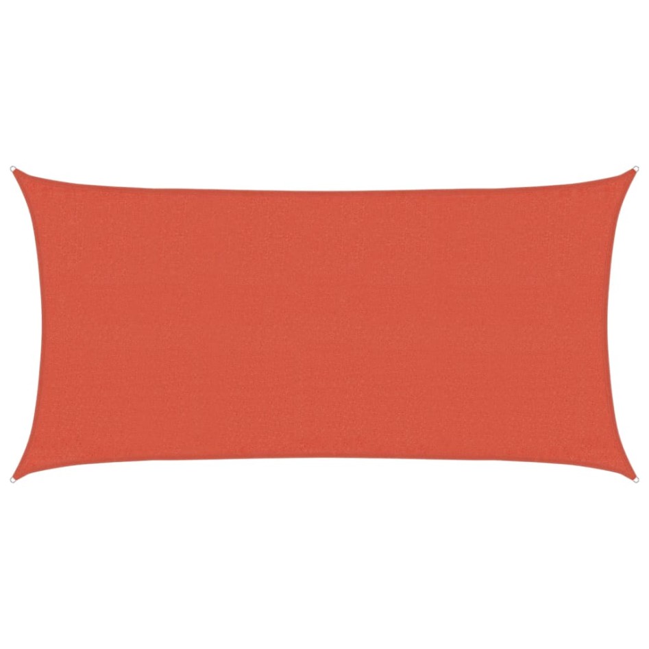 Toldo de vela HDPE terracota 160 g/m² 3x6