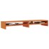 Soporte de monitor madera maciza pino marrón cera 100x24x13