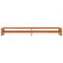 Soporte de monitor madera maciza pino marrón cera 100x24x13