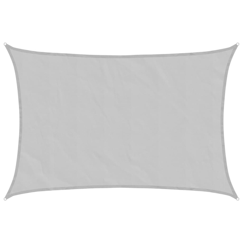 Toldo de vela poliéster oxford 100% gris claro 3x2