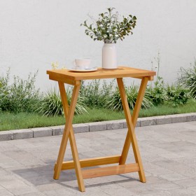Mesa de jardín plegable madera maciza de acacia 50x36x60