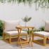 Mesa de jardín plegable madera maciza de acacia 50x36x60