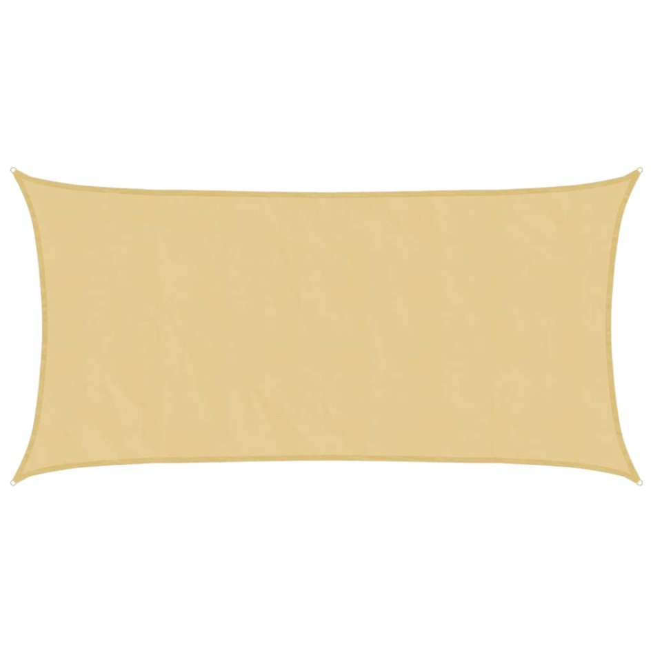 Toldo de vela poliéster oxford 100% arena 4,5x2,5