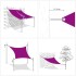 Toldo de vela rectangular HDPE gris claro 160 g/m² 4x5