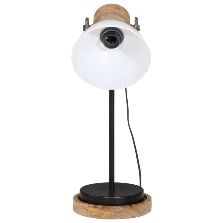 Lámpara de escritorio blanca 25 W E27 17x17x50