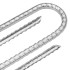 Clavijas de tienda forma U 6 uds acero galvanizado 41,5cm