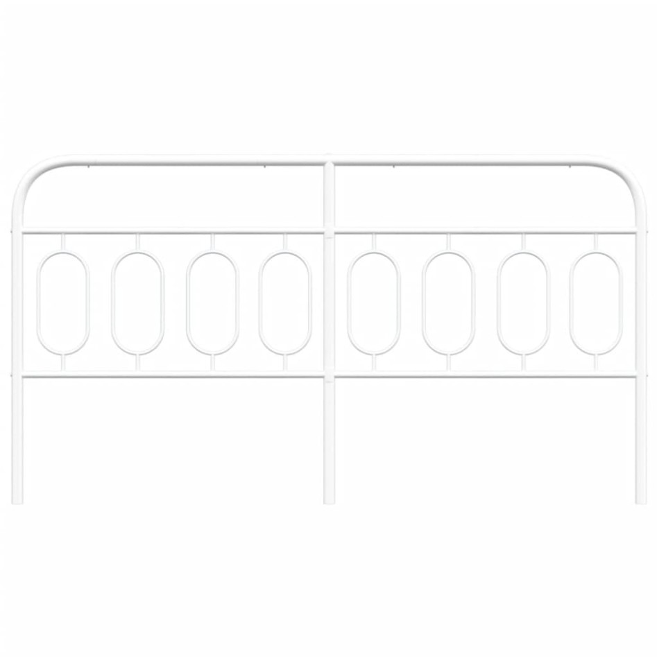 Cabecero de metal blanco 193