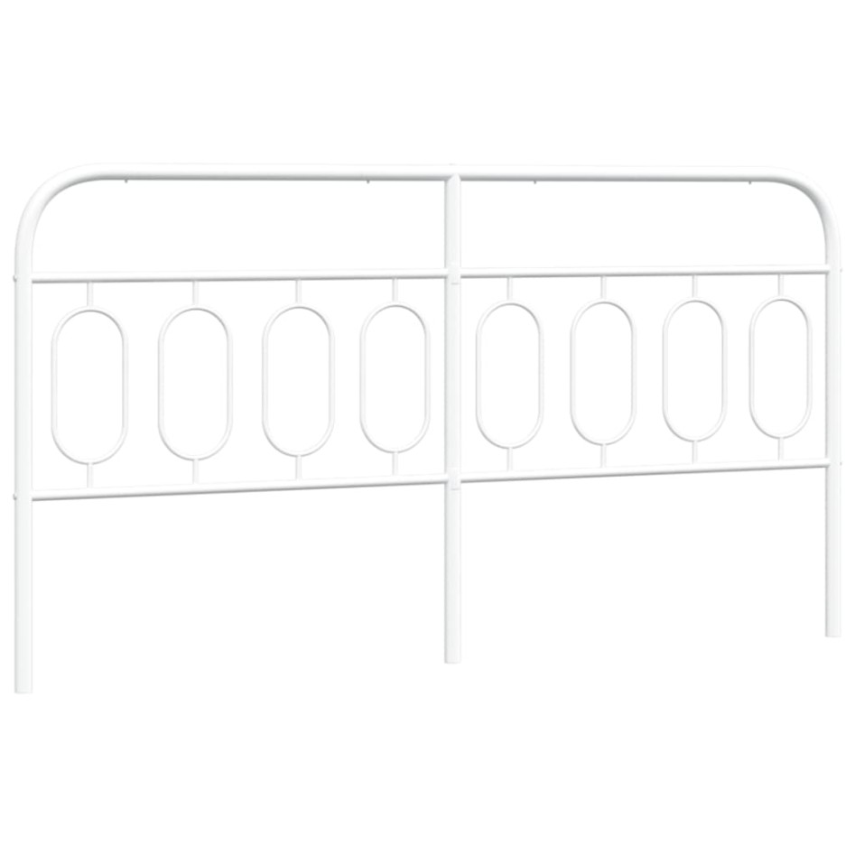 Cabecero de metal blanco 160