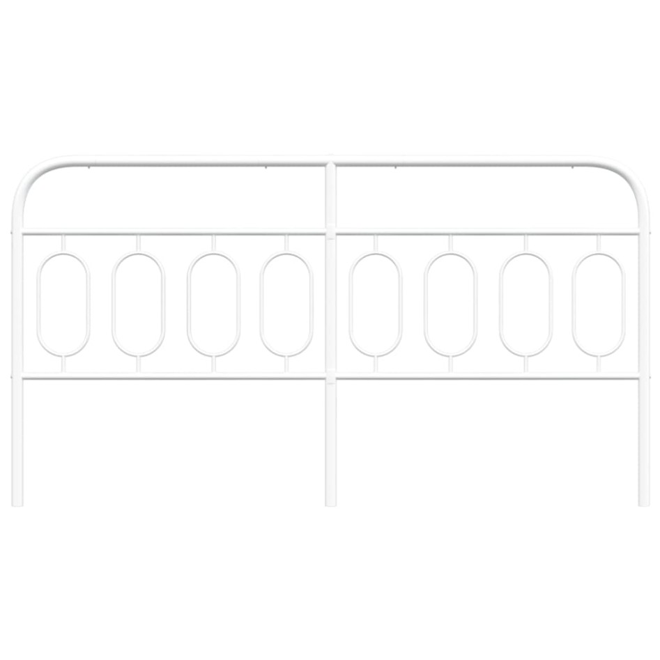 Cabecero de metal blanco 160