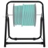 Carrito de rollo de manguera acero negro 48 cm 45