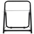 Carrito de rollo de manguera acero negro 48 cm 45
