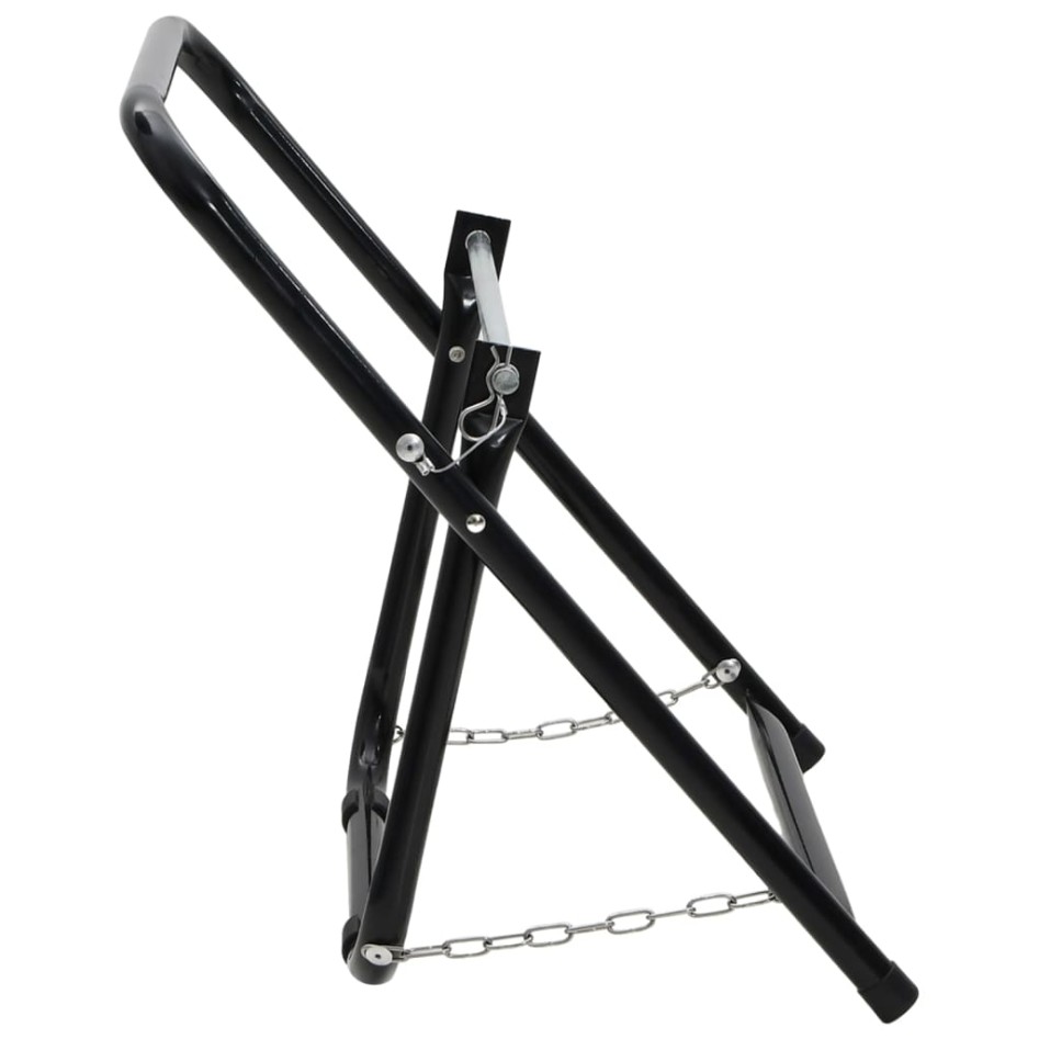 Carrito de rollo de manguera acero negro 48 cm 45