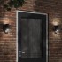 Lámparas de pared de exterior con sensor 2 uds aluminio