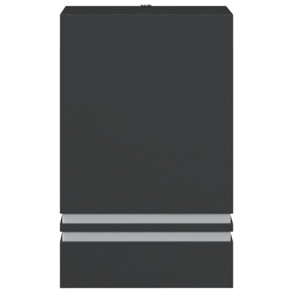 Apliques de exterior 2 unidades acero inoxidable