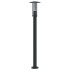 Lámpara de suelo de exterior acero inoxidable negro 100